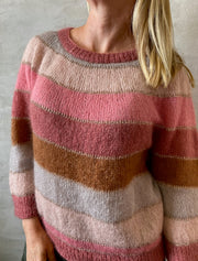 Fluffy fluffy sweater in 5 colors silk mohair and glitter. Kit and pattern from Önling