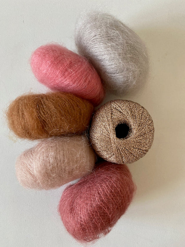 Fluffy Fluffy sweater, mohair knitting kit Knitting kits Önling - Katrine Hannibal Kit 1 - ORG.