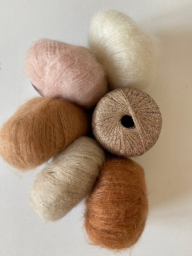 Fluffy Fluffy sweater, mohair knitting kit Knitting kits Önling - Katrine Hannibal Kit 2
