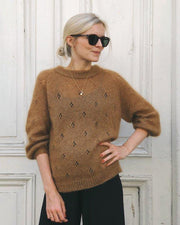 Knitting pattern for Fortune sweater by PetiteKnit.