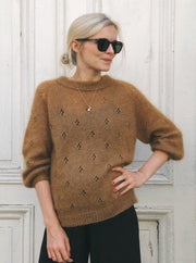 Fortune sweater fra Petiteknit, silk mohair strikkekit Strikkekit PetiteKnit 