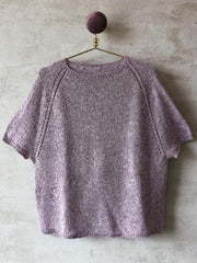 Knitting pattern for Freja summer T-shirt, in everyday yarn No 12