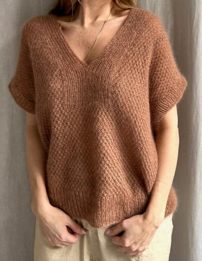 Fungus Slipover V-neck by Refined Knitwear, knitting pattern Knitting patterns Refined Knitwear 