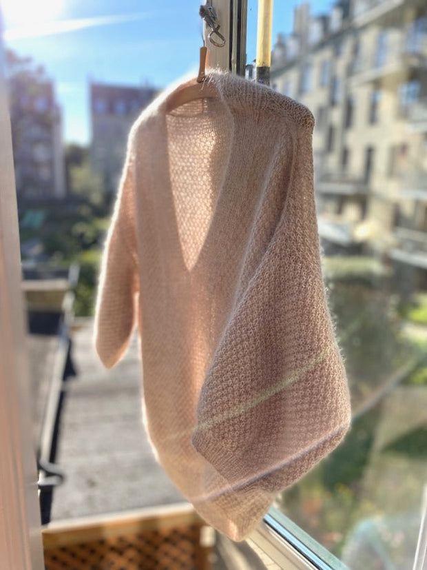 Fungus Sweater V-neck by Refined Knitwear, silk mohair knitting kit Knitting kits Refined Knitwear 