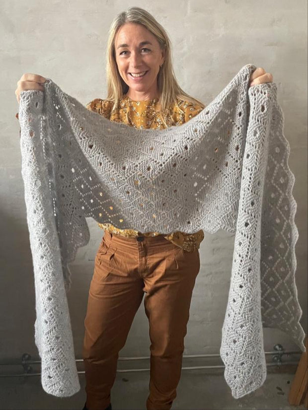 Hjerterum scarf, knitting pattern Knitting patterns Önling - Katrine Hannibal 