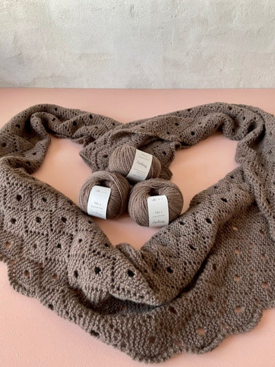 Hjerterum scarf, No 2 knitting kit from Önling - Katrine Hannibal