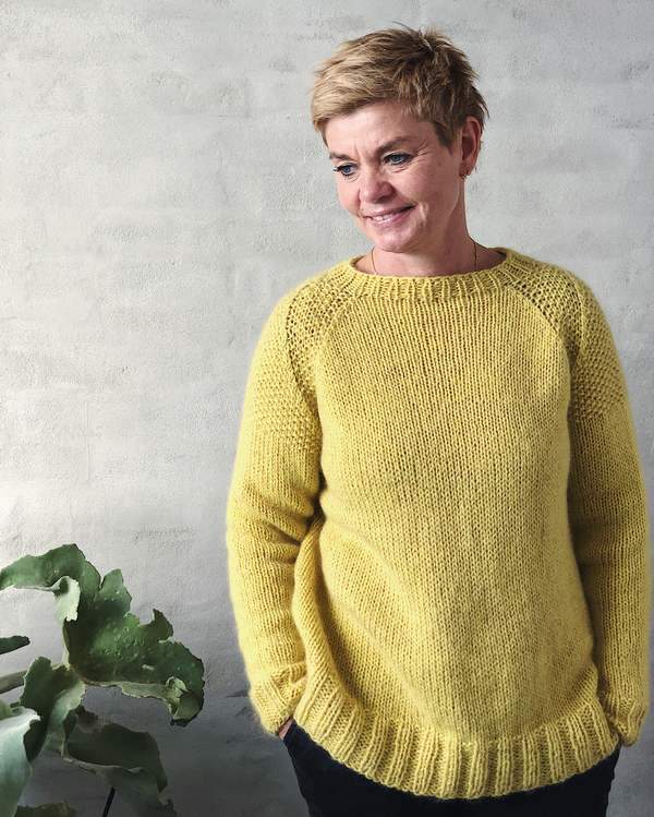 Ingeborg sweater, knit in Önling No 1 merino/angora and Cusi Alpaca - Önling Nordic knitting patterns and yarn