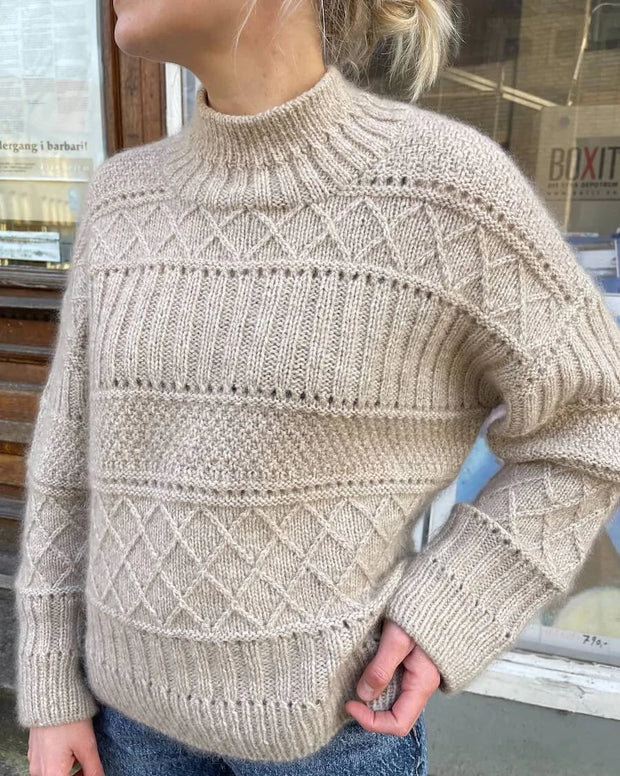 Ingrid Sweater by PetiteKnit, No 2 + silk mohair knitting kit Knitting kits PetiteKnit 