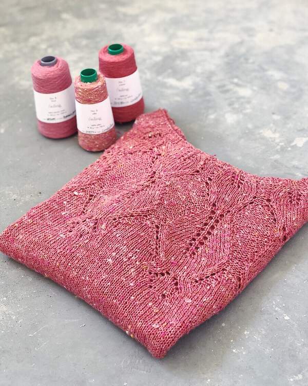 Iris summer top, summer knit with silk yarn - Önling Nordic knitting patterns and yarn