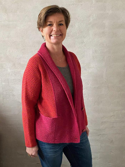 Kvadrille jacket by Hanne Falkenberg, knitting pattern Knitting patterns Hanne Falkenberg 