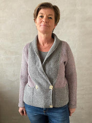 Kvadrille jacket by Hanne Falkenberg, No 20 knitting kit Knitting kits Hanne Falkenberg 