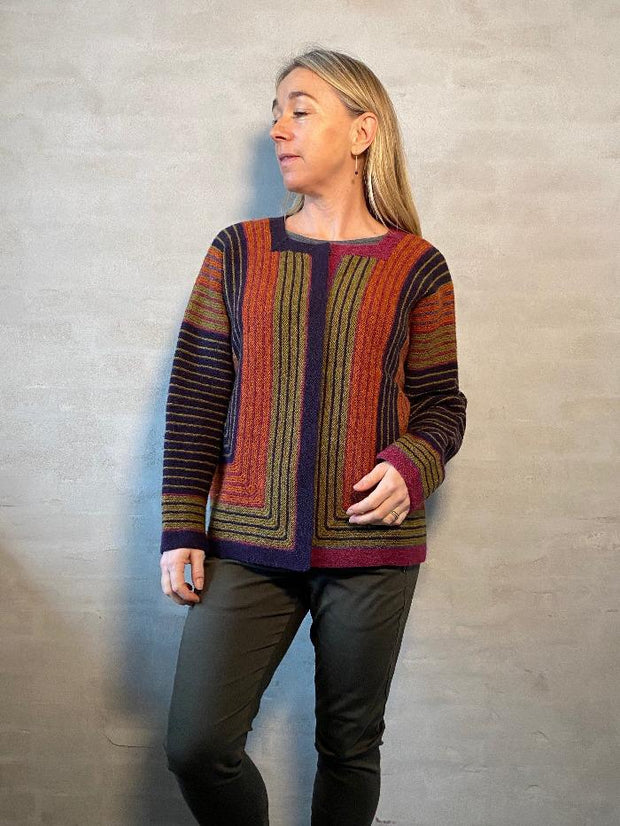 Lastrada cardigan by Hanne Falkenberg, knitting kit Knitting kits Hanne Falkenberg 