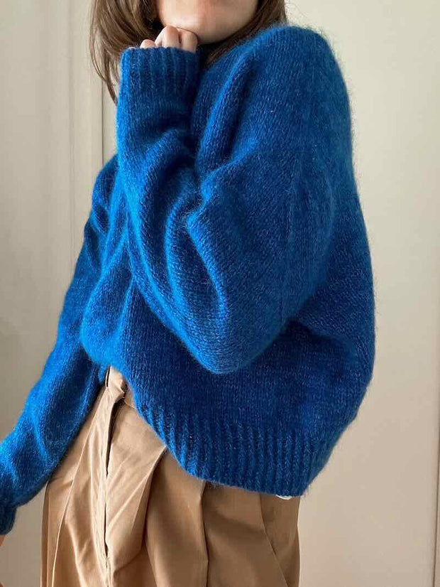 Majse sweater by Pastelkollektivet, No 20, No 12 + silk mohair knitting kit Knitting kits Pastelkollektivet 