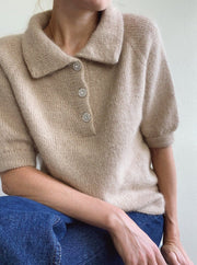 Maude Tee from PetiteKnit, No 12 + silk mohair knitting kit