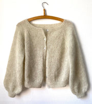 Nigrum cardigan by Refined Knitwear, silk mohair knitting kit Knitting kits Refined Knitwear 