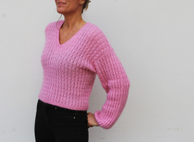 No 16 sweater by VesterbyCrea, No 12 + silk mohair kit Knitting kits VesterbyCrea 