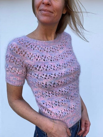 No 28 T-shirt by VesterbyCrea, No 11 + silk mohair kit Knitting kits VesterbyCrea 