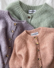 Novice Cardigan Mohair Edition from PetiteKnit, silk mohair knitting kit