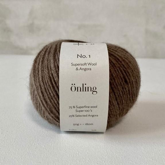 Önling No 1, Sustainable merino/angora yarn Yarn Önling Brown mix (89, alabama)