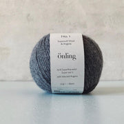 Önling No 1 is sustainable yarn made of merino wool and angora, dark grey