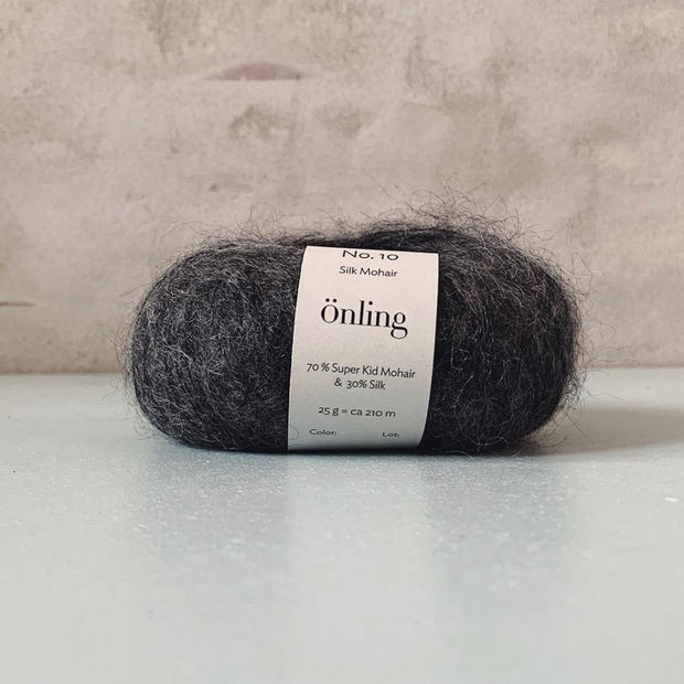 Önling No 10, Silk Mohair yarn Yarn Önling Charcoal grey (D154)