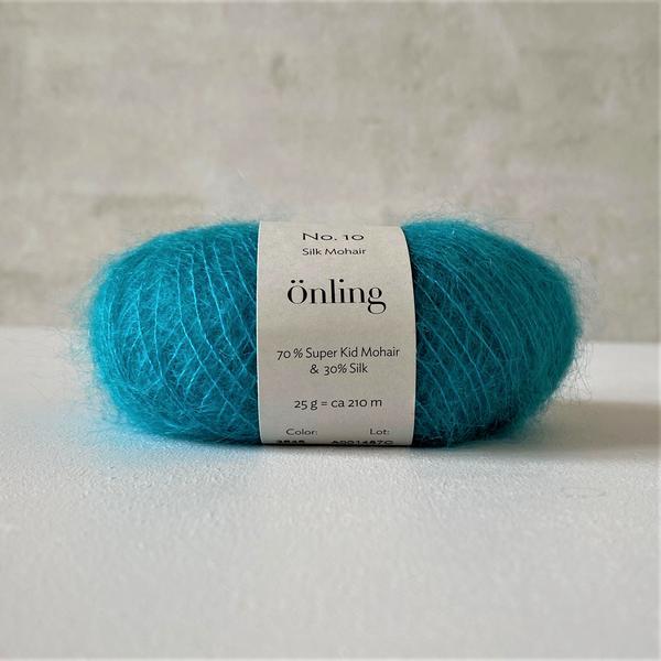 Önling No 10, Silk Mohair yarn Yarn Önling Dark Turquoise (3645)