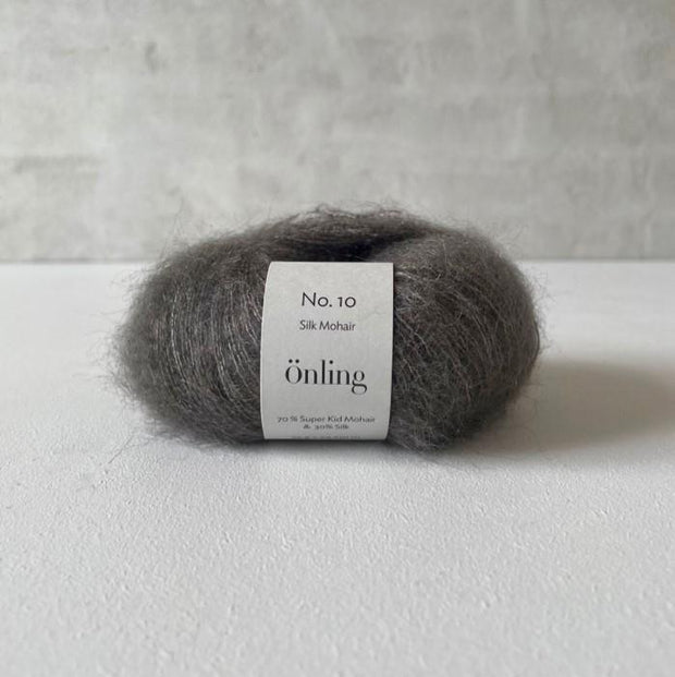 Önling No 10, Silk Mohair yarn Yarn Önling Elephant grey (8030)