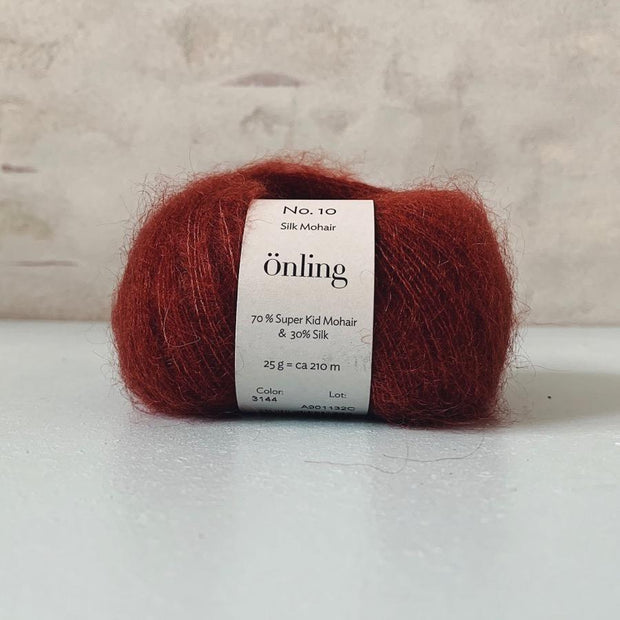 Önling No 10, Silk Mohair yarn Yarn Önling Rusty red (3144)