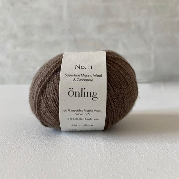 Önling No 11, sustainable merino/cashmere yarn Yarn Önling Brown, mixed (48M)