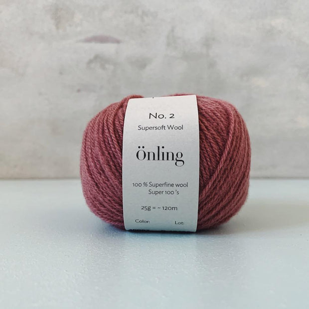 Önling No 2, Sustainable merino yarn Yarn Önling Dark rose (40097, cinnamon)