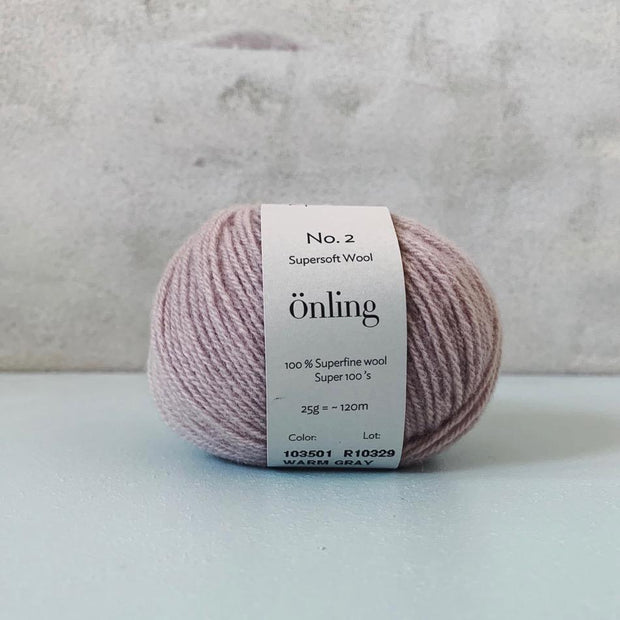 Önling No 2, Sustainable merino yarn Yarn Önling Dusty rose (103501, warm grey)
