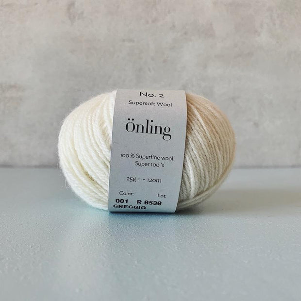 Önling No 2, Sustainable merino yarn Yarn Önling Off-white (073, grigio)
