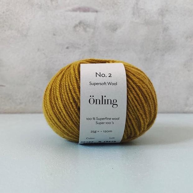 Önling No 2, Sustainable merino yarn Yarn Önling Olive yellow (40127, mustard)