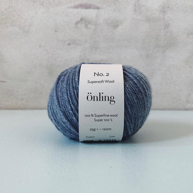 Önling No 2, Sustainable merino yarn Yarn Önling Pigeon blue (3650, lys)