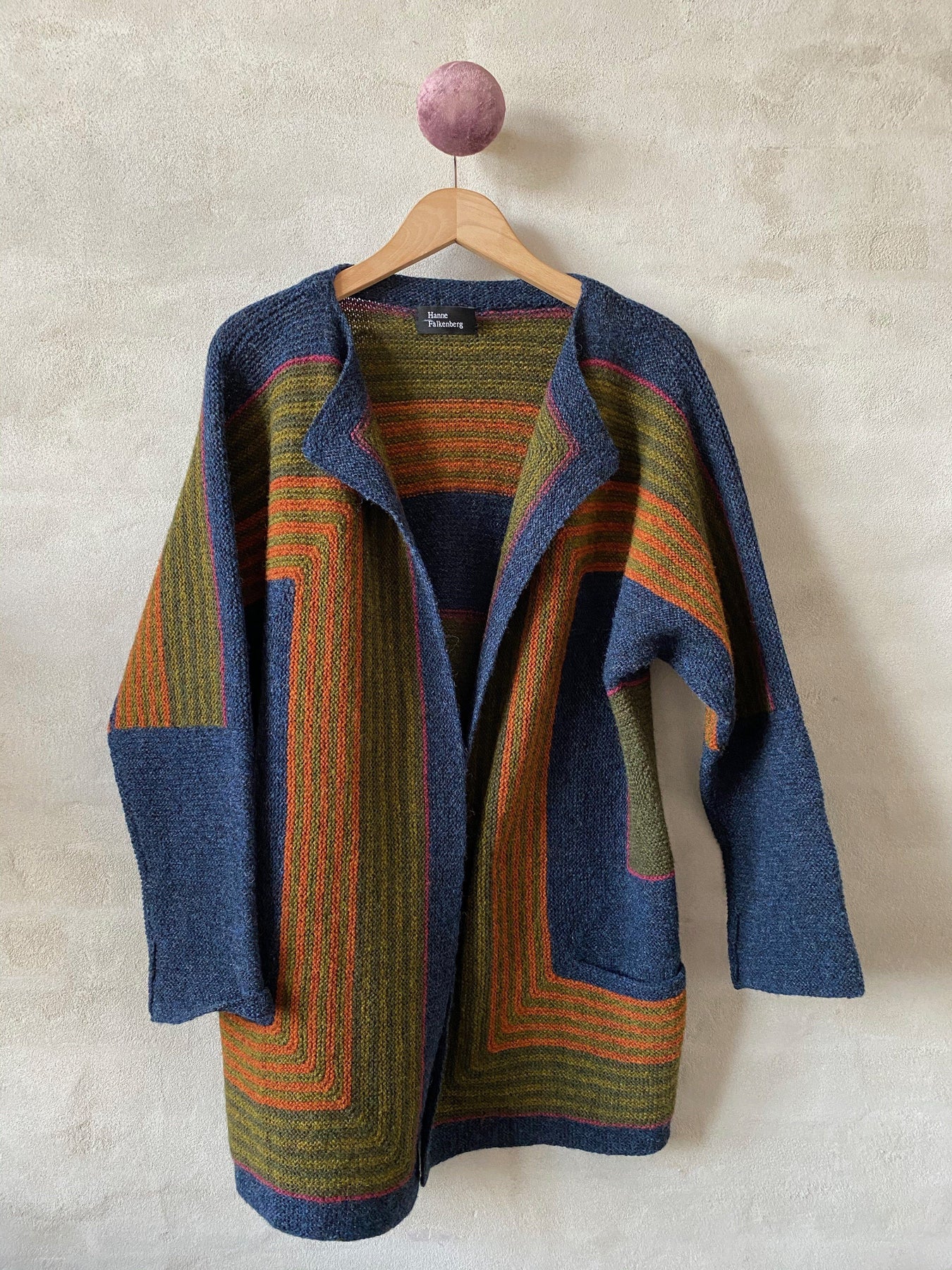 Pagode jacket by Hanne Falkenberg, No 20 knitting kit, 5 colors
