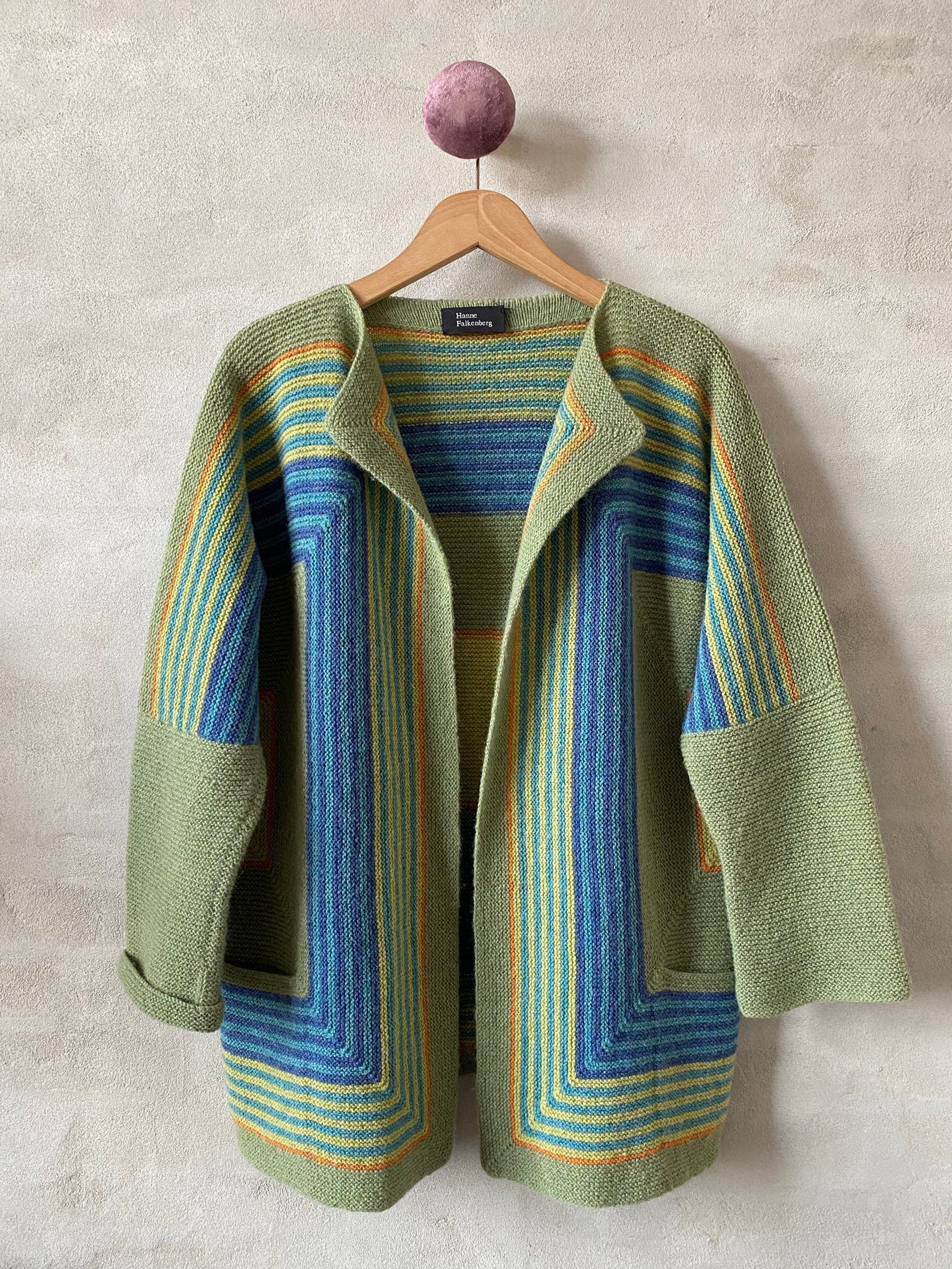 Pagode jacket by Hanne Falkenberg, No 20 knitting kit, 5 colors