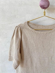 Paloma T-shirt m. pufærmer, strikkeopskrift Strikkeopskrift Önling - Katrine Hannibal