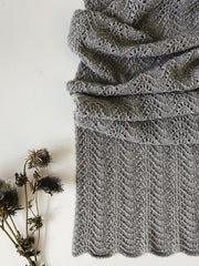 Peacock scarf by Önling, medium, No 2 knitting kit