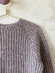 Knitting pattern for Petra brioche sweater, shoulder