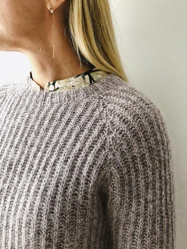 Petra brioche sweater by Önling, No 12 + silk mohair knitting kit