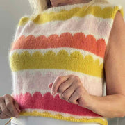 Robinia sweater by Anne Ventzel, multi color knitting kit in No 1 + silk mohair (5 col) Knitting kits Anne Ventzel 