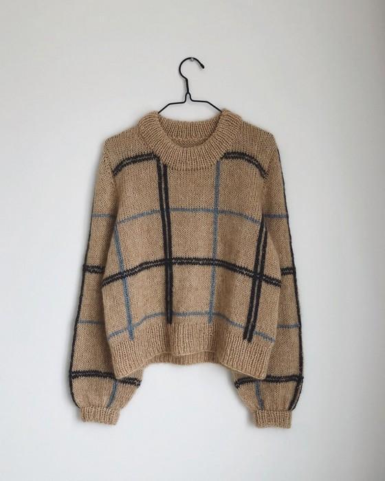 Scotty sweater by PetiteKnit, No 1 + silk mohair knitting kit