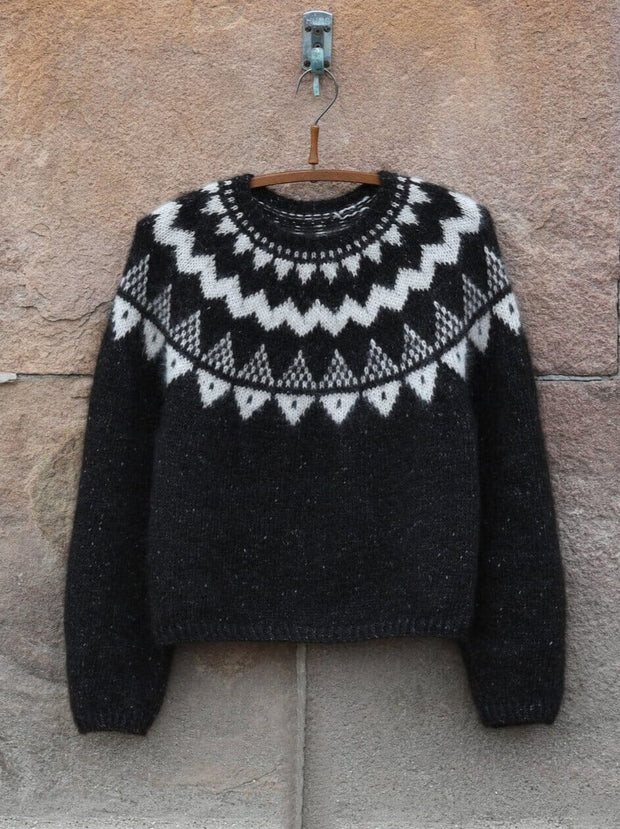 Selene sweater by Anne Ventzel, No 16 + Silk mohair yarn kit (ex patte
