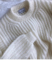 Petite Knits September sweater strikket i mohair