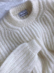 September sweater from PetiteKnit, Silk mohair knitting kit