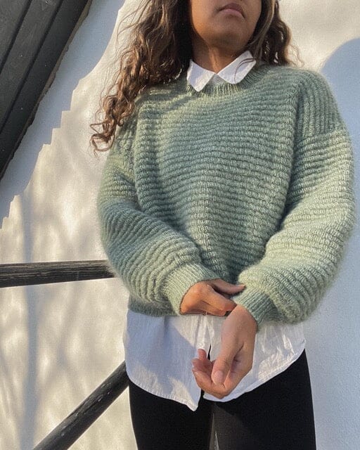 Sharpei Sweater by Créadia Studio, knitting kit in No 12 + silk mohair Knitting kits Creadia 