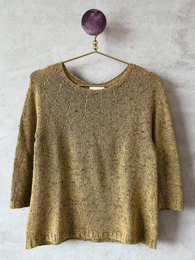 Silk sweater, light summer knit, yellow - Önling Nordic knitting patterns and yarn