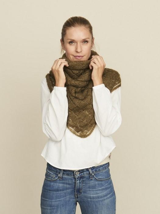 Square shawl, knitting pattern Knitting patterns Önling - Katrine Hannibal 