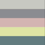 Stella scarf by Ruth Sørensen, No 20 knitting kit, Sandvig|79 Lead grey (x), 77 Silver grey, 36 Green-grey mix, 90 Oats, 62 Dusty rose, 29 Spring green, 25 Avocado (x), 33 Apple green