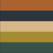 Stella scarf by Ruth Sørensen, No 20 knitting kit, Ribe|10 Apricot, 41 Petrol, 90 Oats, 29 Spring green, 75 Grey, 11 Dark orange, 53 Emerald, 01 Winter white